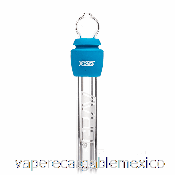Vape Recargable Grav Glass Blunt Con Silicona Azul